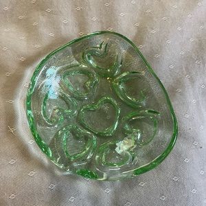Glass Heart Dish